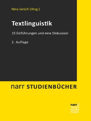 cover image of Textlinguistik